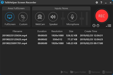 电脑录屏软件TalkHelper Screen Recorder