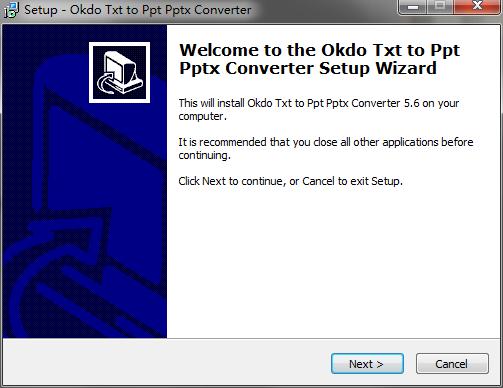 Okdo Txt to Ppt Pptx Converter