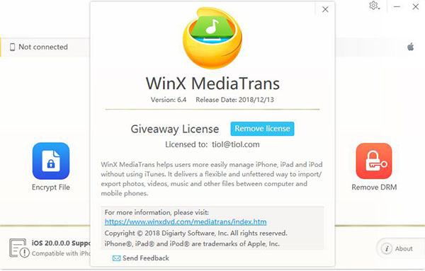 WinX MediaTrans破解版