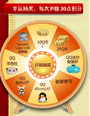 QQ蓝钻签到活动 积分获取Q币和游戏道具