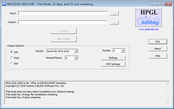 HPGL2CAD 2020(plt转dxf工具)