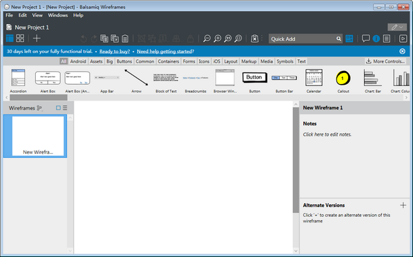 线框图软件(Balsamiq Wireframes)