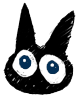 可爱小黑猫表情包下载