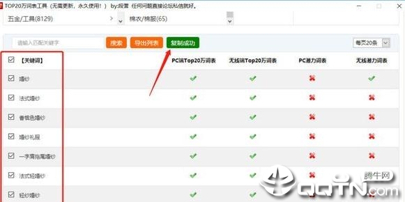 TOP20万词表工具