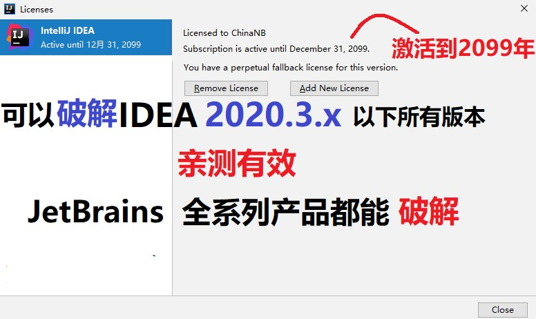 JetBrains2020.3全系列通杀破解补丁