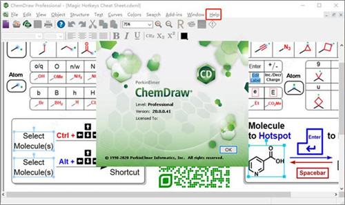 ChemDraw2020汉化破解版(附破解版补丁)