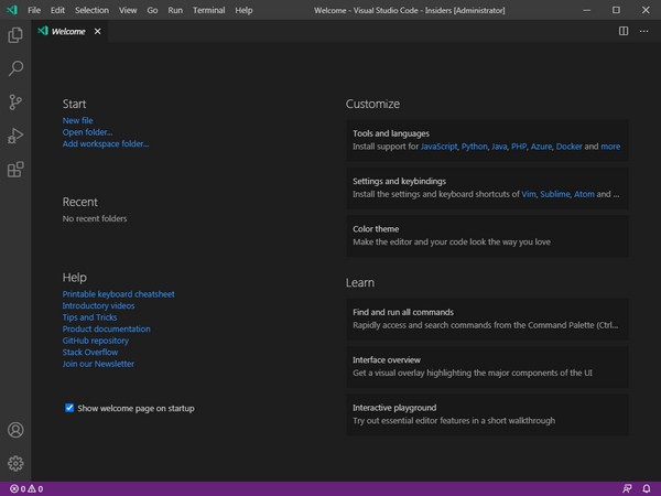 Visual Studio Code Insiders(代码编辑器) 