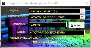 Faststone全系列注册机