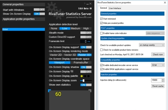 RivaTuner Statistics Server(电脑游戏锁帧软件)