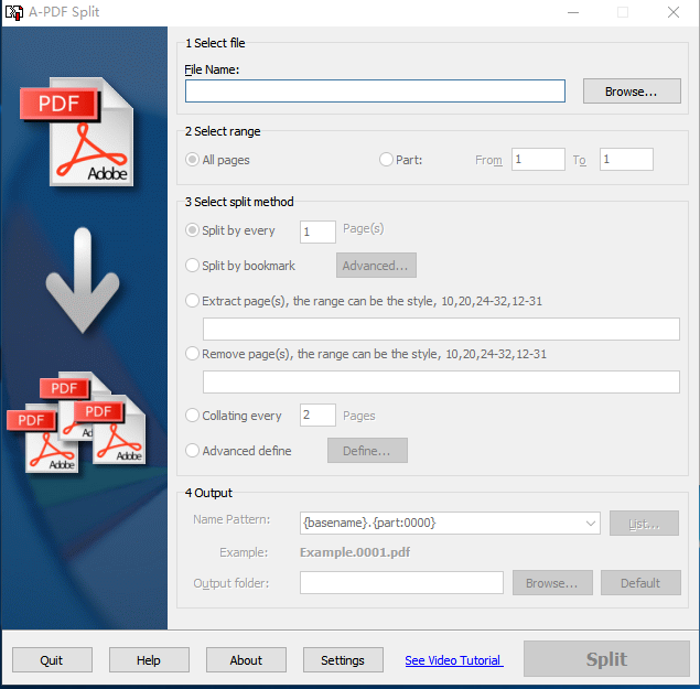 A-PDF Split(PDF分割工具)