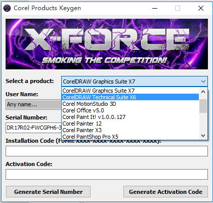 corel products keygen